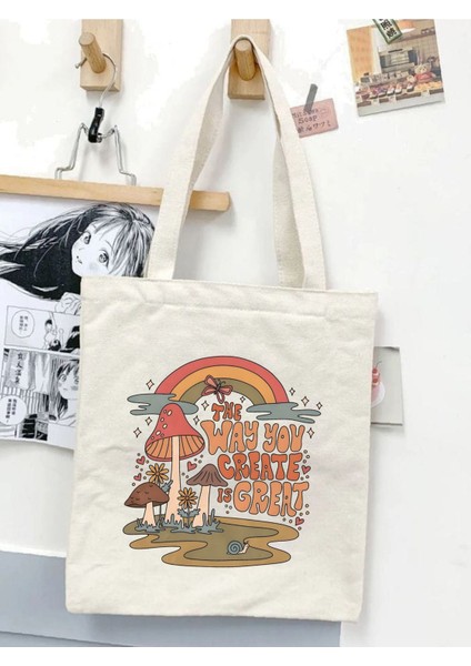 The Way You Create Great Musroom Tasarım Pinterest Tote Bag Bez Çanta
