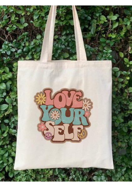 Love Your Self Tasarım Pinteret Tote Bag Bez Çanta fırsatları