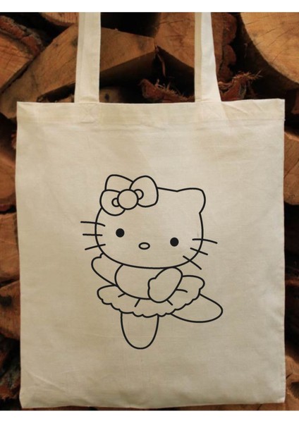 Hello Kitty Boyama Çantası, Boyama Bez Çanta Tote Bag fiyatları