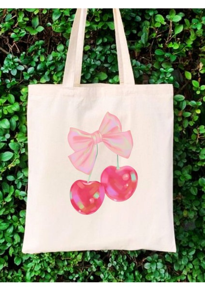 Y2k Bows Coquette Pinterest Kurdeleler Retro Unisex Bez Çanta Tote Bag modelleri