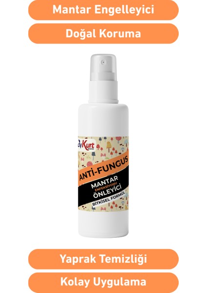 Anti Fungus 200 ml Orkide ve Yeşil Bitkiler Için Bitkisel Mantar Önleyici Sprey