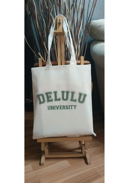 Delulu University Üniversitesi Y2k Caps Ham Bez Tote Bag Çanta, Pinterest Çanta fiyatları