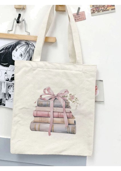 Kitap Tasarım Pinterest Tote Bag Bez Çanta