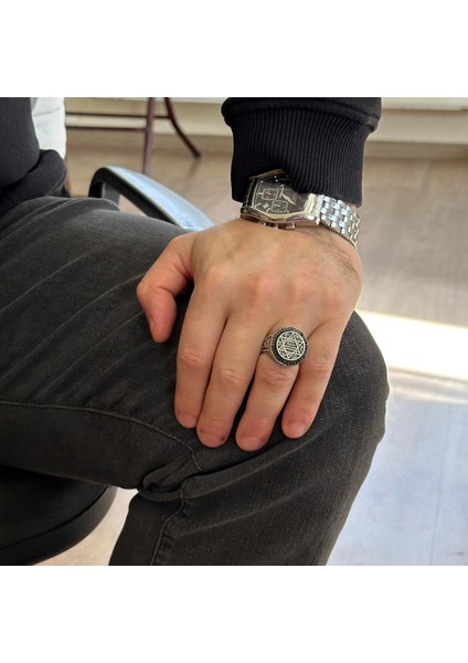 Süleyman Mühürü Gümüş Yüzük - 925 Ayar Gümüş Yüzük, Davut Yıldızı Gümüş Yüzük modelleri