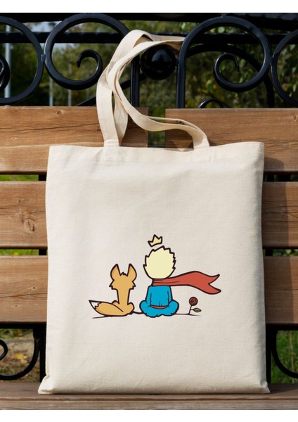 Le Petit Prince Küçük Prens Tasarımlı Pinterest Tote Bag Bez Çanta