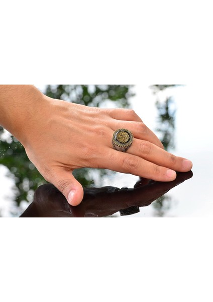 Arap Hat Sanatı, Tevhid Yüzüğü, Islami Erkek Yüzüğü, Dinî Yüzük, 925 Ayar Gümüş Yüzük modelleri