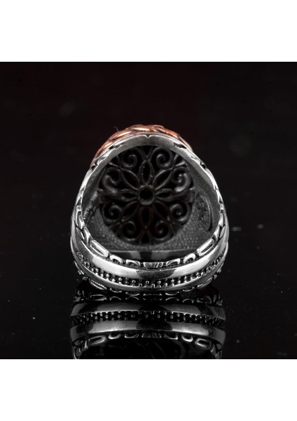 Gümüş Erkek Yüzük, Doğal Qianhai Jade Taş Yüzük indirimleri