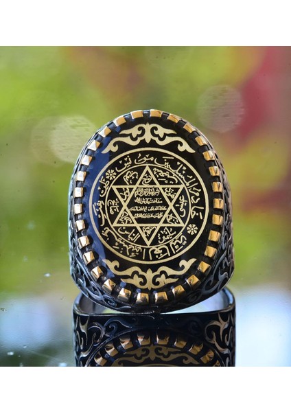 Davud Yıldız Yüzüğü, Süleyman Erkek Yüzüğü, Kabbalah Yüzüğü, Büyük Yüzük, 925 Ayar Sert Gümüş Yüzük Erkekler Için fiyatları