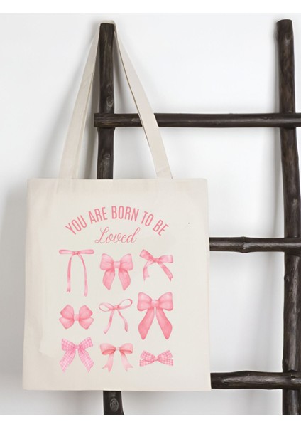 Y2k Bows Coquette Pinterest Kurdeleler Retro Unisex Bez Çanta Tote Bag