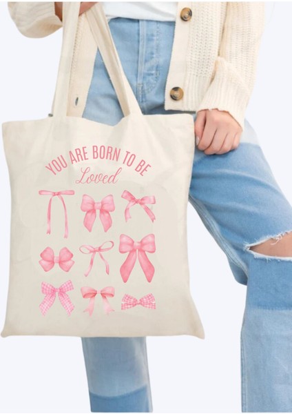 Y2k Bows Coquette Pinterest Kurdeleler Retro Unisex Bez Çanta Tote Bag modelleri