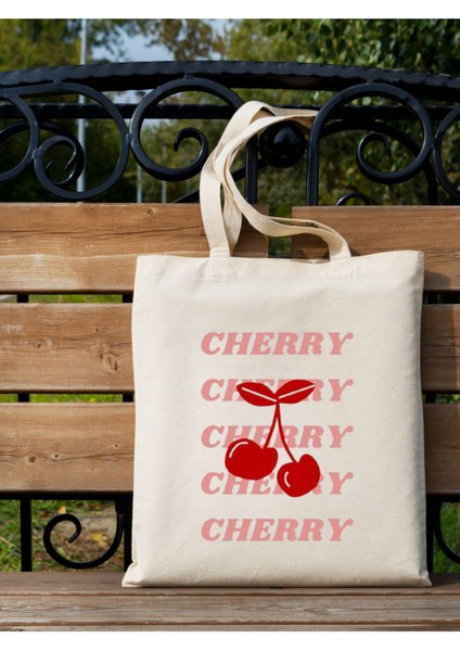 Y2k Cherry Coquette Pinterest Kiraz Retro Unisex Bez Çanta Tote Bag modelleri