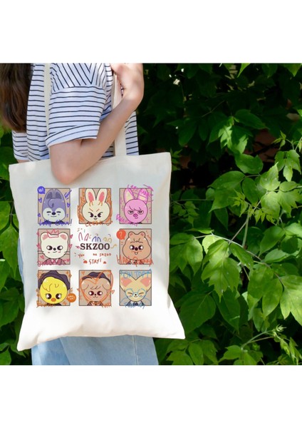 Stray Kids Skzoo Tote Bag Bez Çanta fiyatları