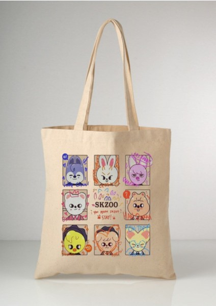 Stray Kids Skzoo Tote Bag Bez Çanta modelleri