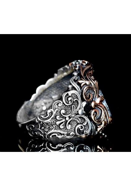 925 Ayar Gümüş Erkek Yüzük - 6 Kenarlı Yapay Oniks Taşı modelleri