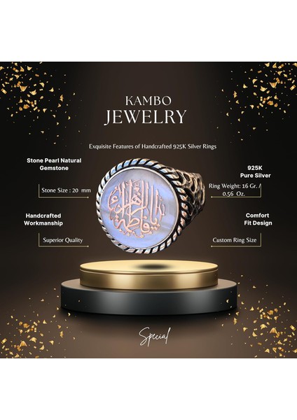 925 Ayar Gümüş Yüzük - Yüzük Erkek Islami - Semboller Yüzüğü fiyatları