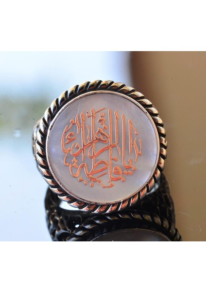 925 Ayar Gümüş Yüzük - Yüzük Erkek Islami - Semboller Yüzüğü modelleri