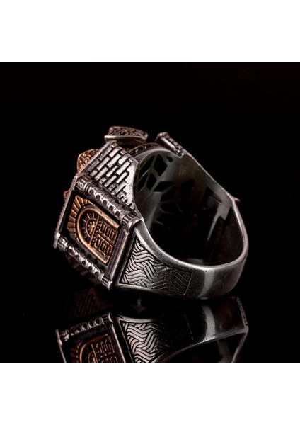 925 Ayar Gümüş Erkek Yüzüğü - Cesur Yıldız ve Hilal Tasarımı, Günlük Kullanım ve Özel Etkinlikler Için Ideal fırsatları