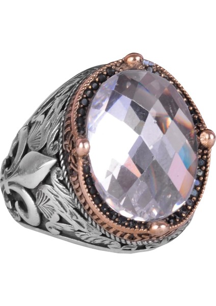 925 Ayar Gümüş Yüzükler ile Premium Üretilmiş Taşlar (Kristal Üretilmiş Taş)