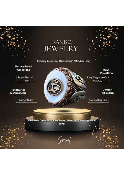 Islami Yüzük - Mohammed Yüzüğü - Gümüş Erkek Yüzüğü fiyatları