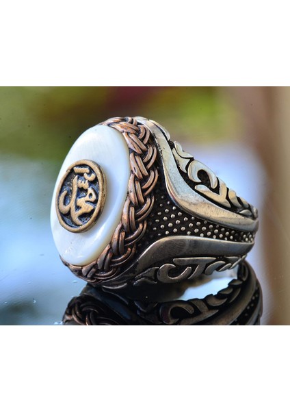 Islami Yüzük - Mohammed Yüzüğü - Gümüş Erkek Yüzüğü fırsatları