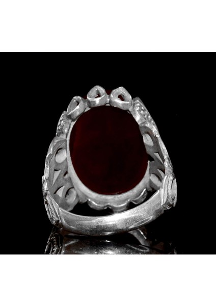 Islami Yüzük | Erkek Gümüş Yüzük | Doğal Akik Taşı ile Şık Dini Yüzük indirimleri