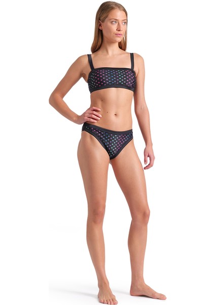 Rainbow Monogram Kadın Siyah Yüzücü Bikini 007078515 modelleri