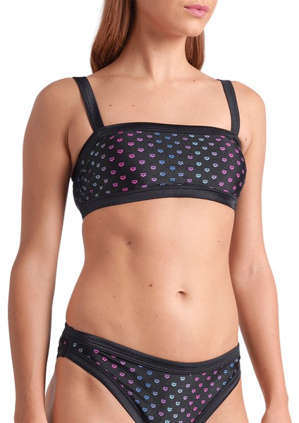 Rainbow Monogram Kadın Siyah Yüzücü Bikini 007078515 fırsatları