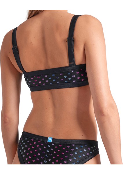 Rainbow Monogram Kadın Siyah Yüzücü Bikini 007078515 indirimleri