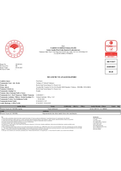 17 Sebzeli Tarhana (Pestisit Aflatoksin Analizli) - 200g
