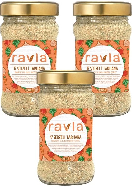 3'lü Ürün - Ravla 17 Sebzeli Tarhana 200g