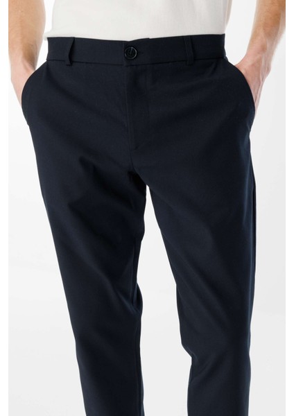 Monochrome Erkek Lacivert Pantolon (BCP25062-05)