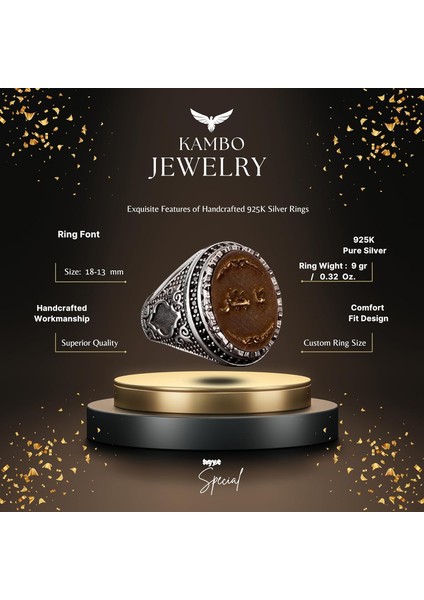 Islami Erkek Yüzük, Simgelik Yüzük, 925 Ayar Katı Gümüş Erkek Yüzüğü fiyatları