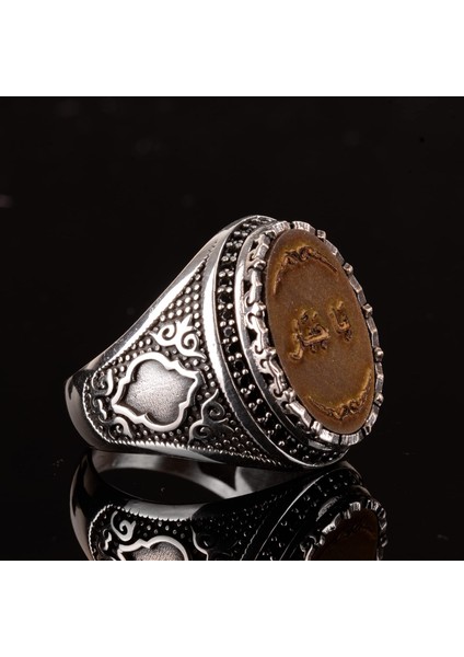 Islami Erkek Yüzük, Simgelik Yüzük, 925 Ayar Katı Gümüş Erkek Yüzüğü fırsatları