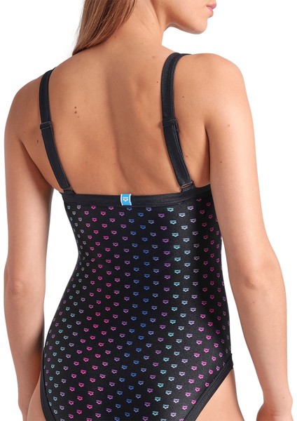 Rainbow monogram kadın siyah yüzücü mayosu 007074515 fırsatları