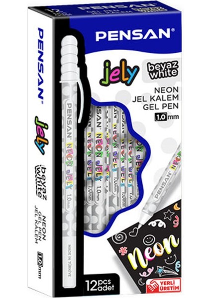 Jelly Neon Jel Kalem 12'li Kutu