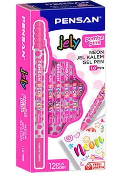 Jelly Neon Jel Kalem 12'li Kutu