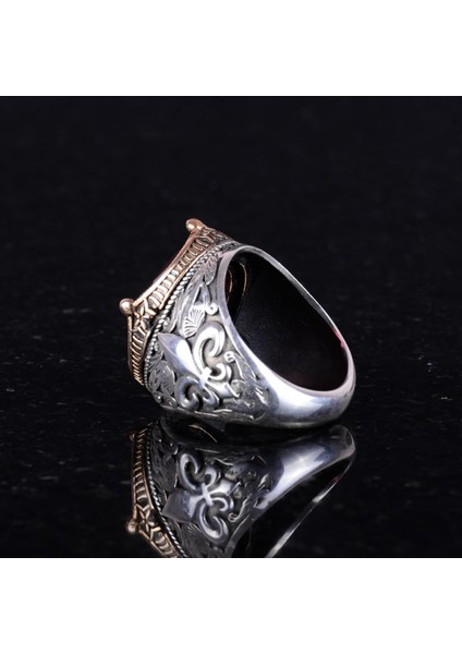 925 Ayar Gümüş Yüzükler Premium Üretilmiş Taşlarla (Kırmızı Paraiba Üretilmiş Taş) fırsatları