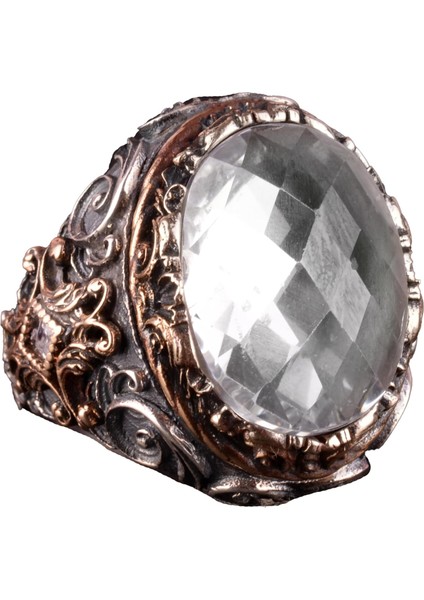 Sultan Yüzük, Yapay Taş Erkek Yüzüğü, 925 Ayar Gümüş Yüzük Erkekler Için