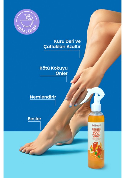 Ayak Bakımı ve Topuk Çatlak Spreyi - Koku Giderici ve Nemlendirici Sprey - Foot Care Sprey - 250 fırsatları