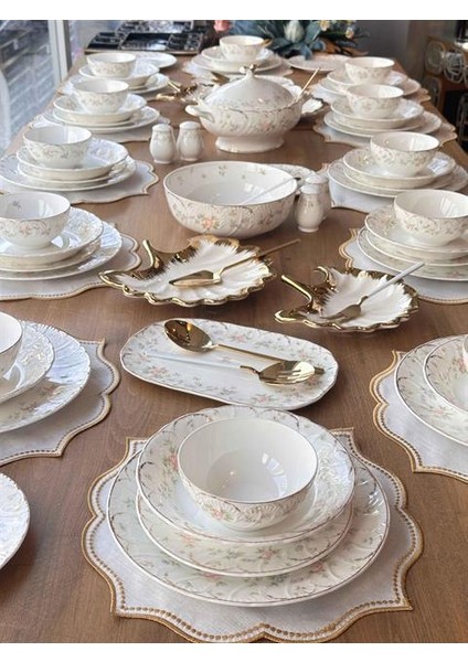 Yemek Takımı Tıffany Flowers 84 Parça 12 Kişilik fiyatları
