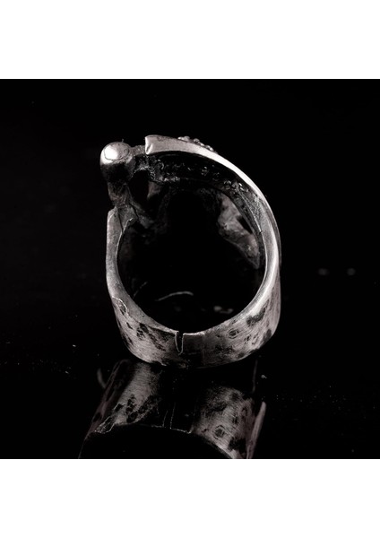 Ölüm Meleği Yüzüğü, 925 Ayar Gümüş Kafatası Yüzüğü, Erkek Yüzükleri, Gotik Yüzük, El Yapımı Yüzük indirimleri