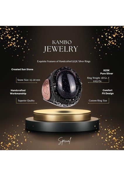 David Yıldızı Yüzük, Yapay Taş Yüzük, 925 Ayar Gümüş Süleyman Yüzüğü (Mavi Güneş Taşı Yapay Taş) fiyatları