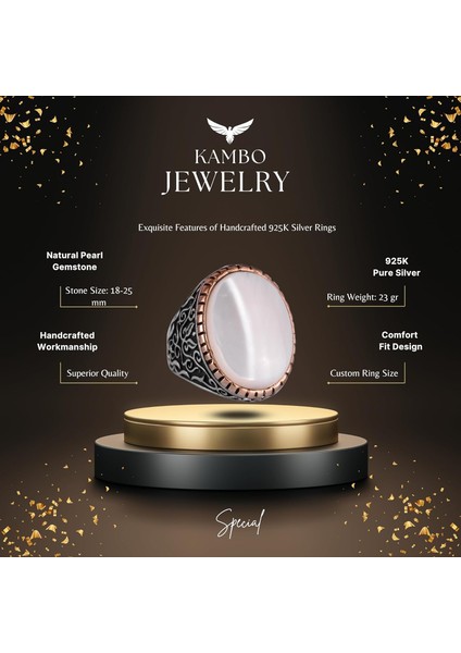 Doğal Sedef Taşlı Yüzük, Sultan Yüzüğü, 925 Ayar Gümüş Yüzük Erkekler Için fiyatları