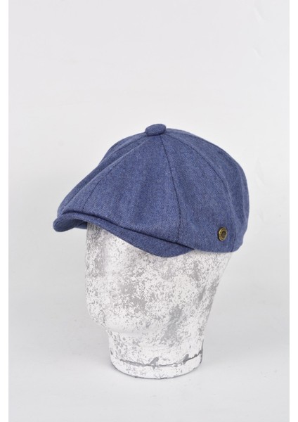 Pamuk Kumaş Balık Sırtı Yazlık Model Ingiliz 8 Parca Kasket Sapka