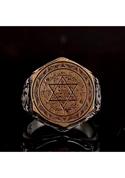 Islami Süleyman Tılsım Yüzüğü, Gümüş Tılsım Yüzüğü, 925 Ayar Gümüş Erkek Yüzüğü, Büyük Yüzük modelleri