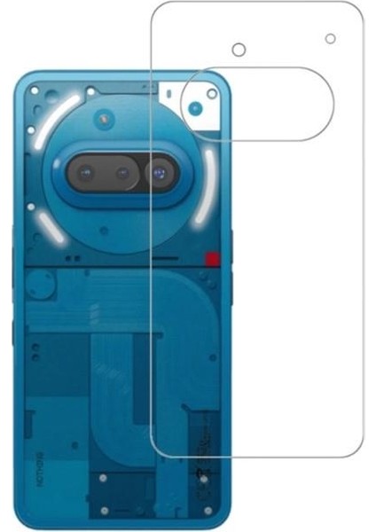 Nothing Phone 3A Uyumlu Şeffaf Arka Esnek Nano Koruyucu