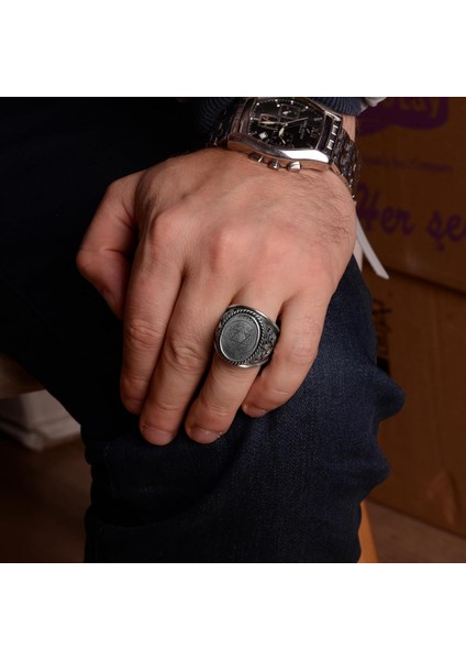 Kral Süleyman Mühürü Gümüş Yüzük, 925 Ayar Gümüş Yüzük Erkekler Için, Davut Yıldızı Gümüş Yüzük fiyatları