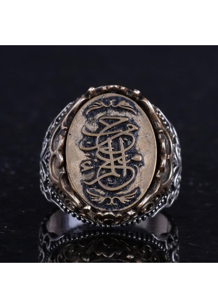 El Yapımı Dini Takı Erkekler Için, 925 Ayar Gümüş Yüzük, Sembol Yüzük (Model-4) fırsatları