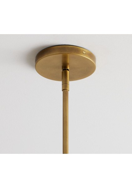 Cooper Kaburgalı Cam Küre Avize, Vintage Pirinç Veya Bronz Kaplama, Şeffaf Cam Abajur fırsatları