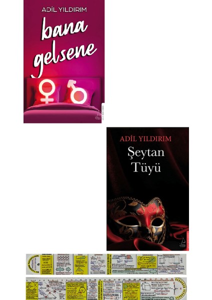 Bana Gelsene + Şeytan Tüyü 2 Kitap Set Adil Yıldırım + Mat. Öğreten Cetvel
